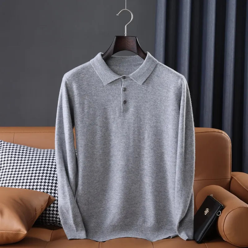 Polo Sweatshirt Met Knoopjes