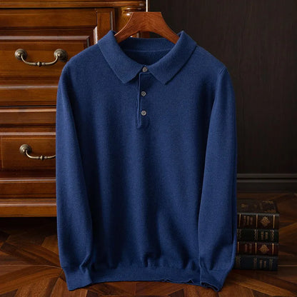 Polo Sweatshirt Met Knoopjes