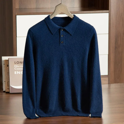 Polo Sweatshirt Met Knoopjes