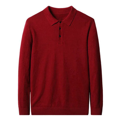 Polo Sweatshirt Met Knoopjes